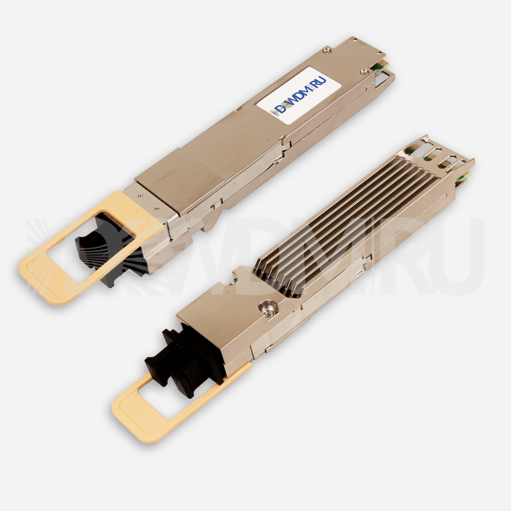 NVIDIA/Mellanox MMS4X50-NM Compatible 800G 2xFR4/FR8 OSFP PAM4 1310nm 2km DOM Two LC Duplex InfiniBand NDR Transceiver Module for SMF (Finned Top)